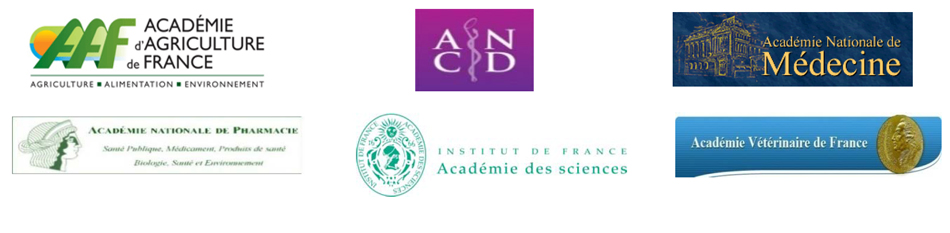 Les logos des six Académie des sciences